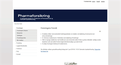 Desktop Screenshot of pharmaforsikring.dk
