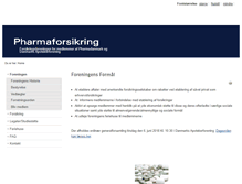 Tablet Screenshot of pharmaforsikring.dk